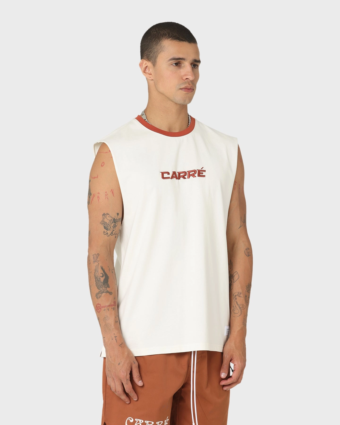 Carre Tutech Muscle T-Shirt Off White Daily Comfort Style