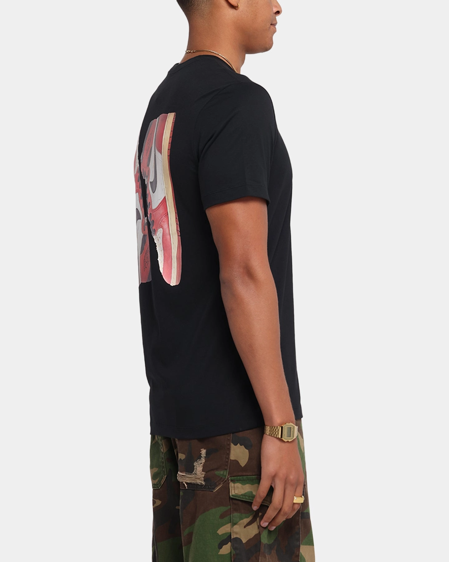 Jordan Flight Essentials AJ1 T-Shirt Black/Sail Chic Look Modern Layering