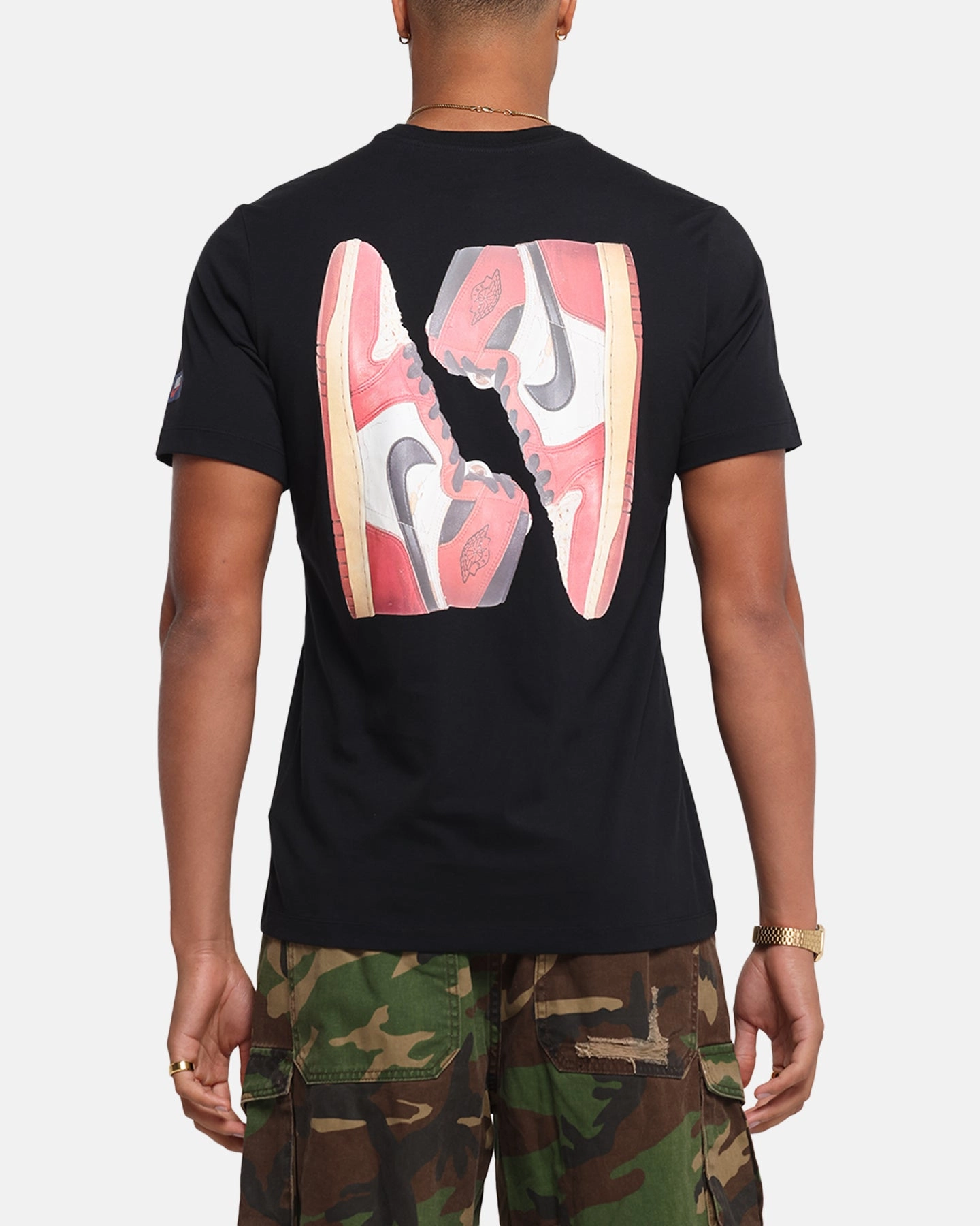 Jordan Flight Essentials AJ1 T-Shirt Black/Sail Functional Fashion contrast