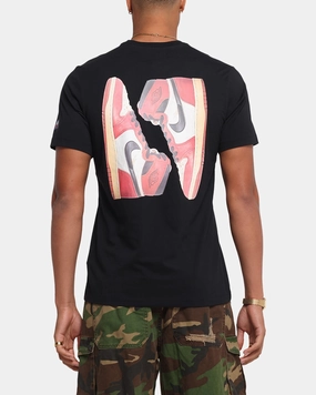 Jordan Flight Essentials AJ1 T-Shirt Black/Sail Functional Fashion contrast