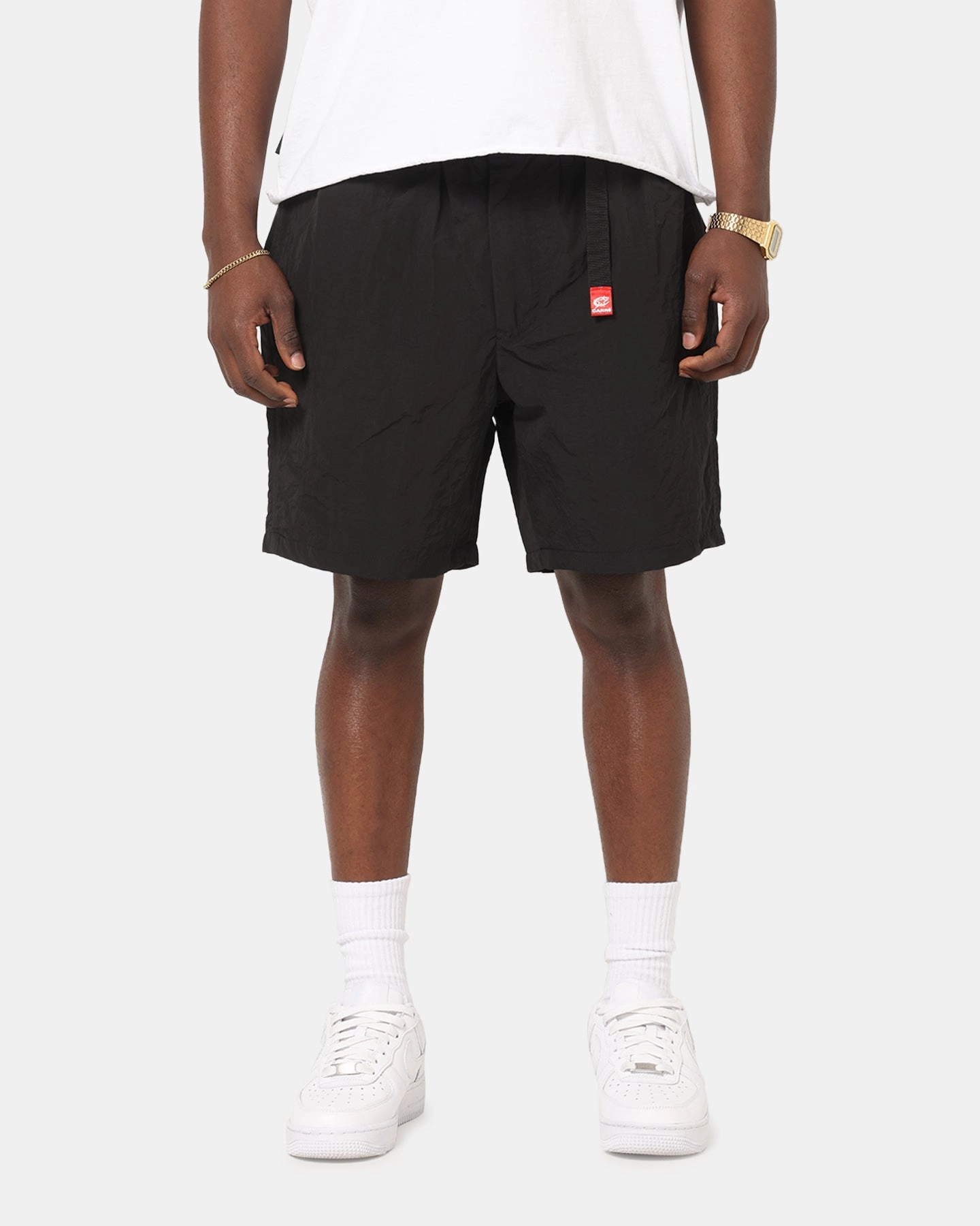 Carre International Shorts Black Recycled Polyester