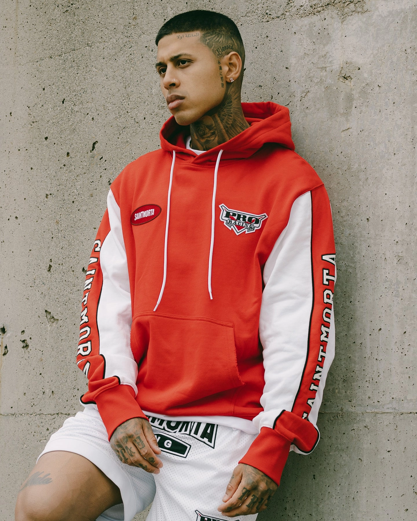 Saint Morta Pro Racing Hoodie Red Halloween Mousse