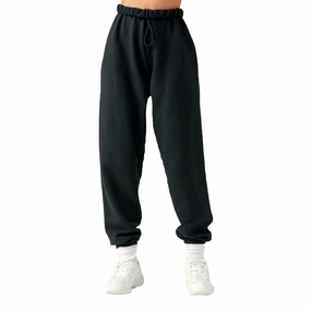 Joah Brown Oversized Jogger 'Black' Chilly Layering Simple and Cozy