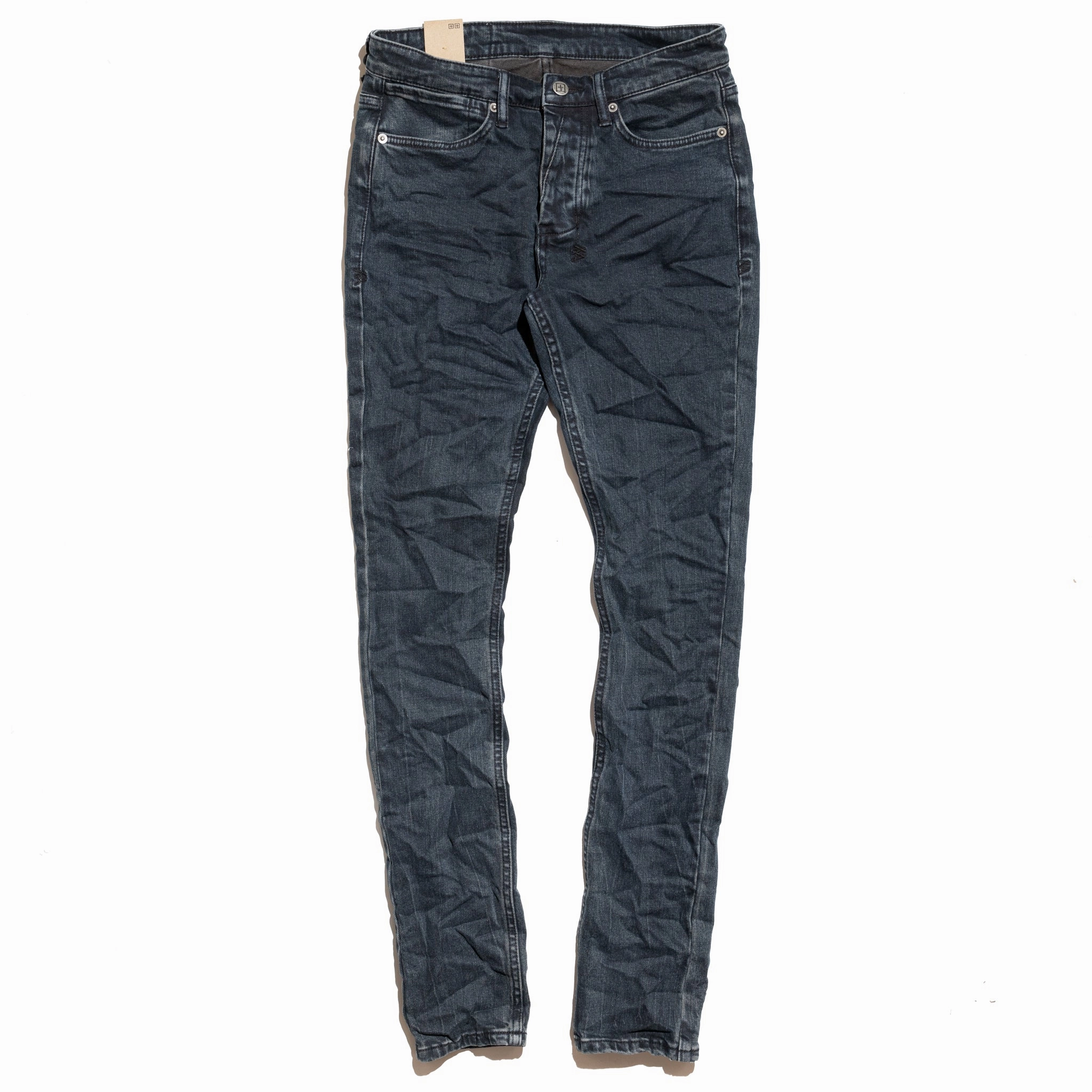 Reflective accents No Gap Waist Construction Ksubi Van Winkle Shadown Redye Jeans