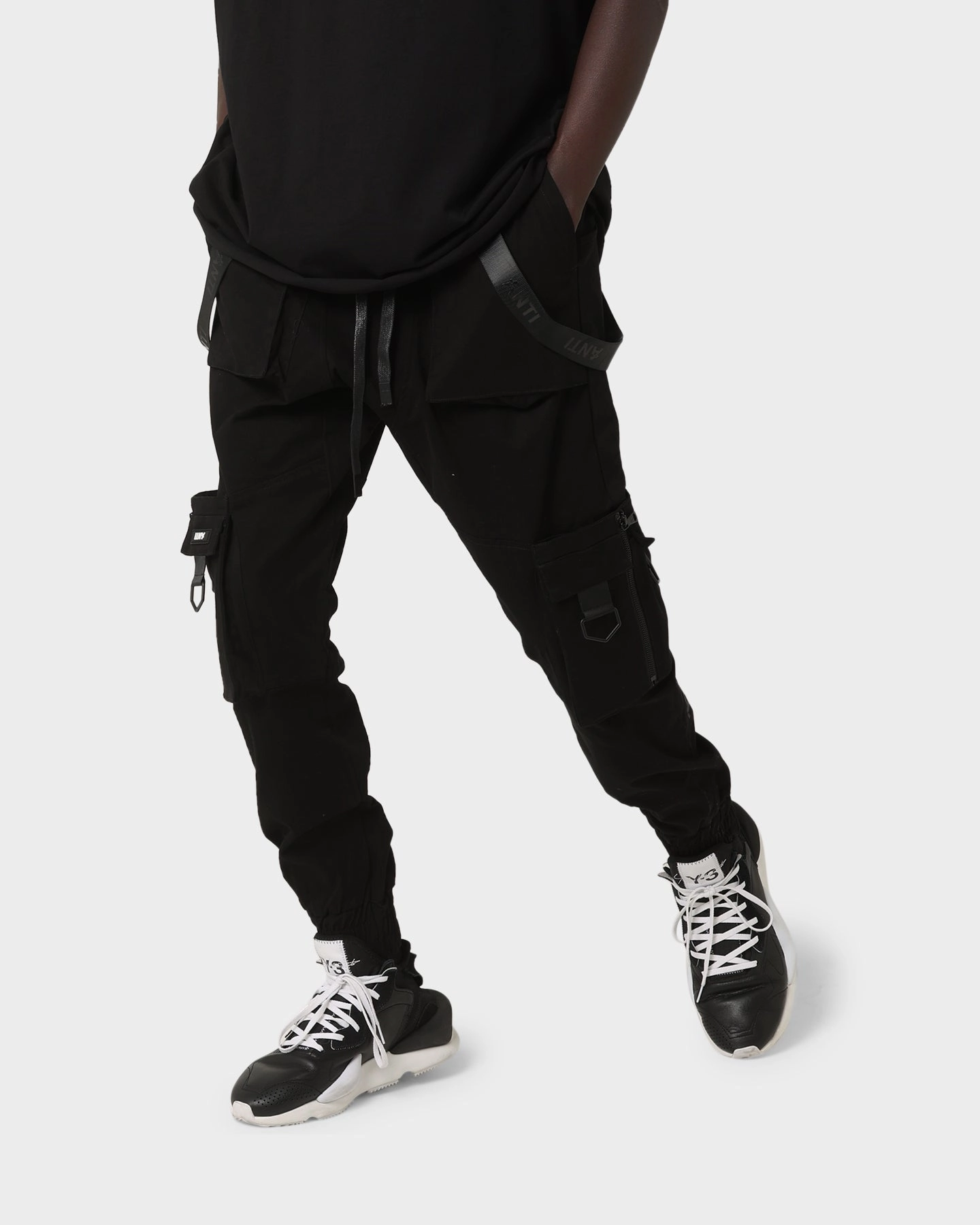 The Anti Order Armed Forces Elite Joggers Black Minimalist Design