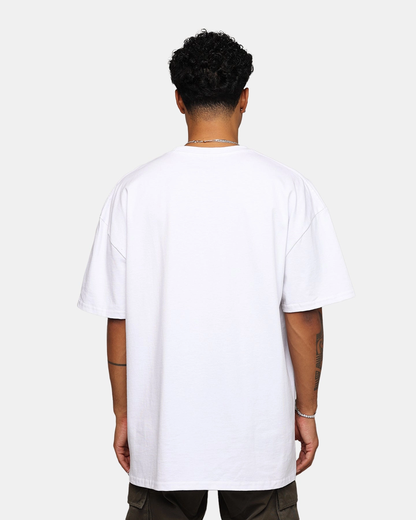 Mitchell & Ness X McLaren X Culture Kings Las Vegas Collection Vintage Sport T-Shirt Off White Layered Collar Structure Collared