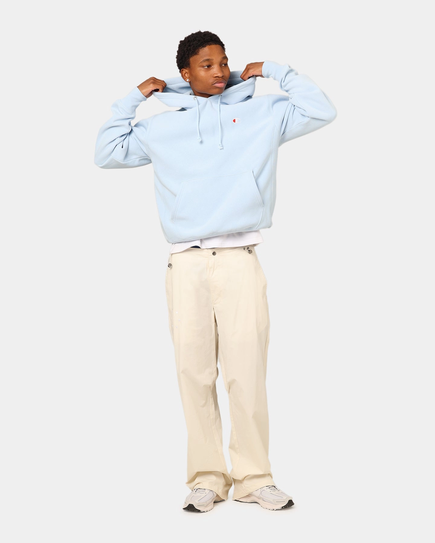 Interchangeable Collar System Champion Reverse Weave Small C Hoodie Sleeping Beauty