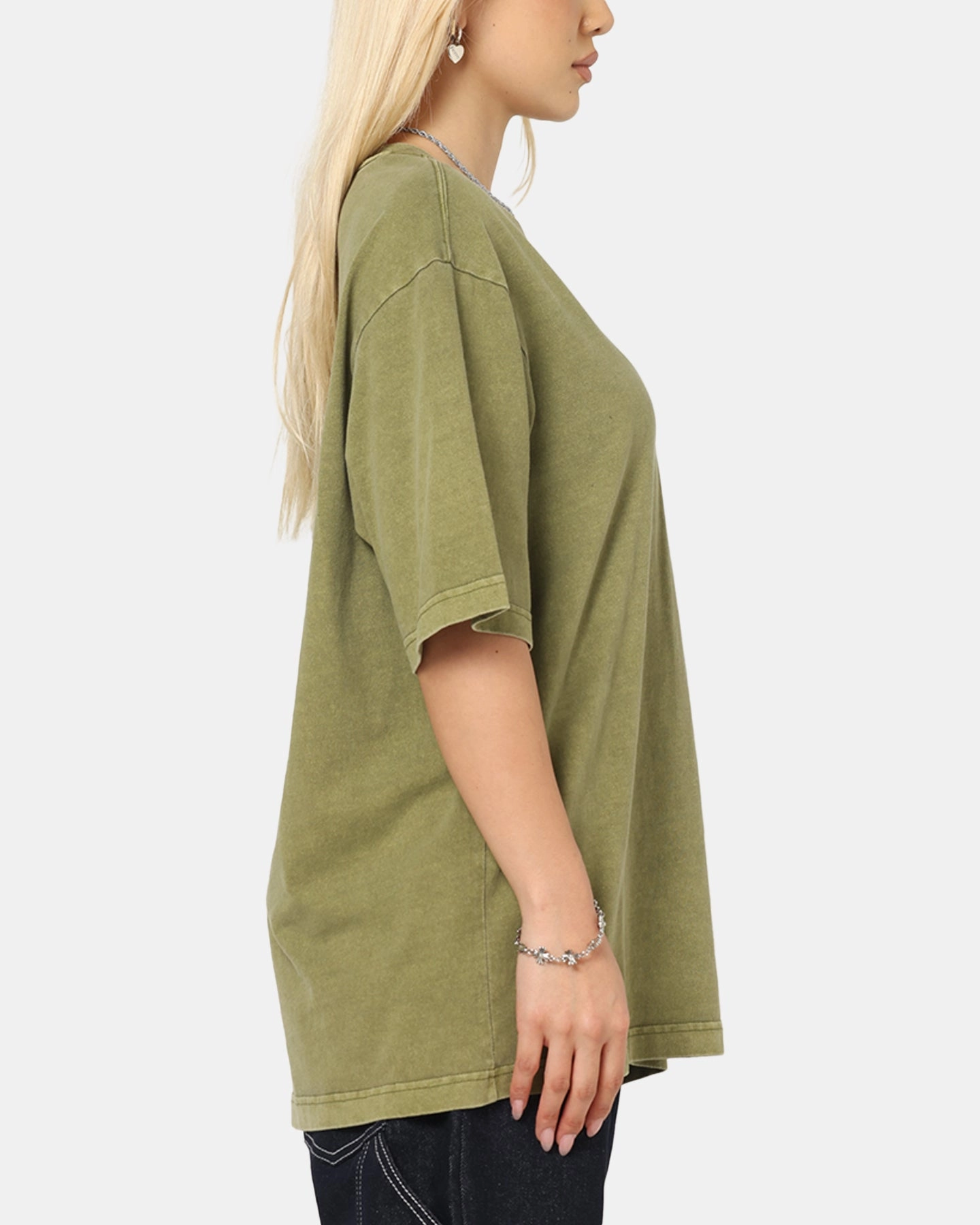 safe for skin G-Star Overdyed Center Chest Boxy T-Shirt Turf Green