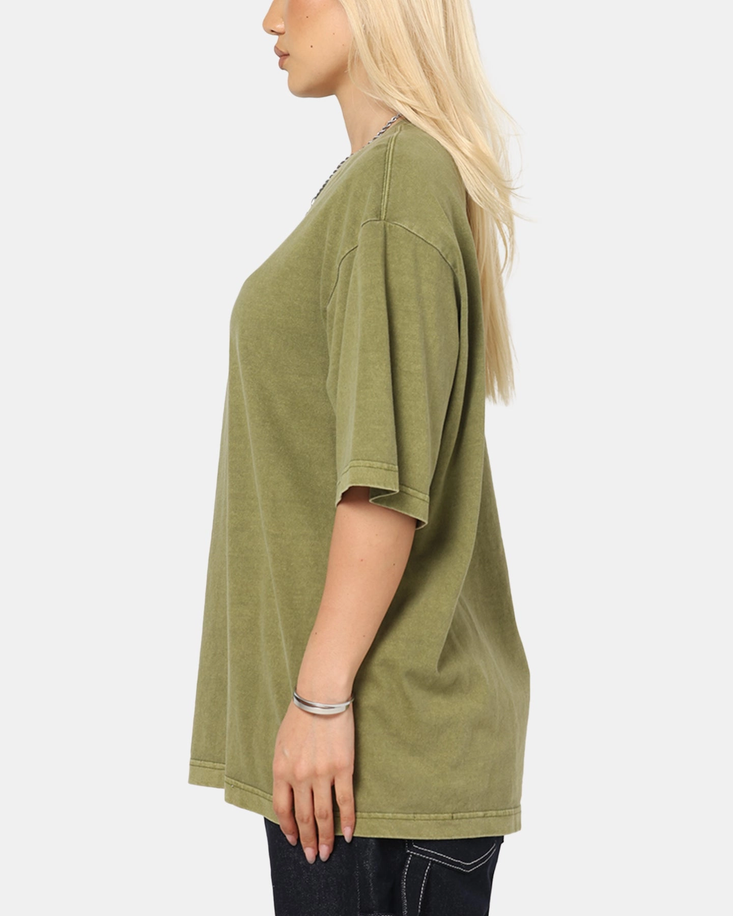 Comfort Style G-Star Overdyed Center Chest Boxy T-Shirt Turf Green