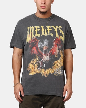 Ripple X Game Of Thrones 'House Of The Dragon' Meleys T-Shirt Washed Black Comfy Essentials