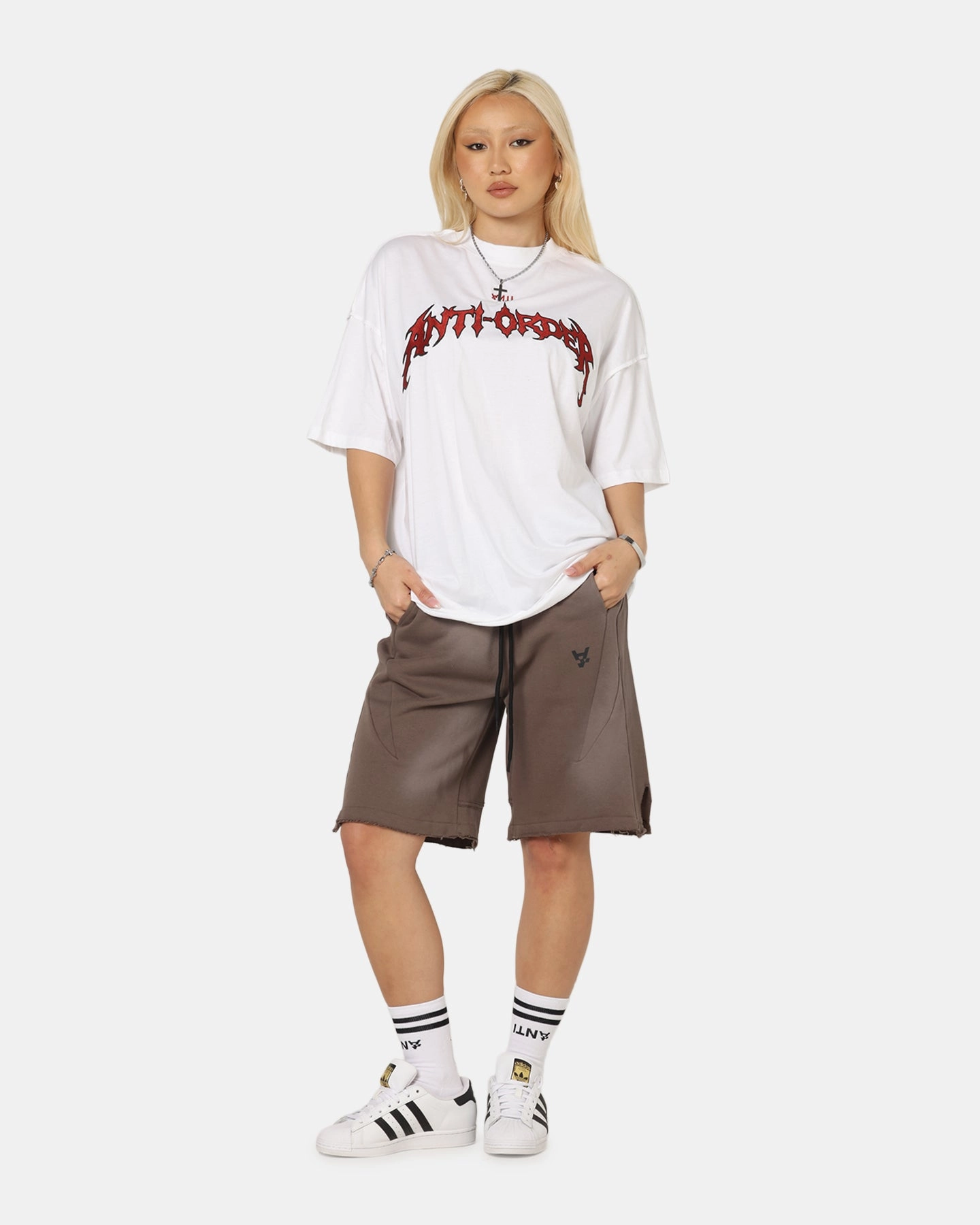 Thermal Regulation Layer Effortless Wearable The Anti Order Mosh Non Seam T-Shirt White/Red