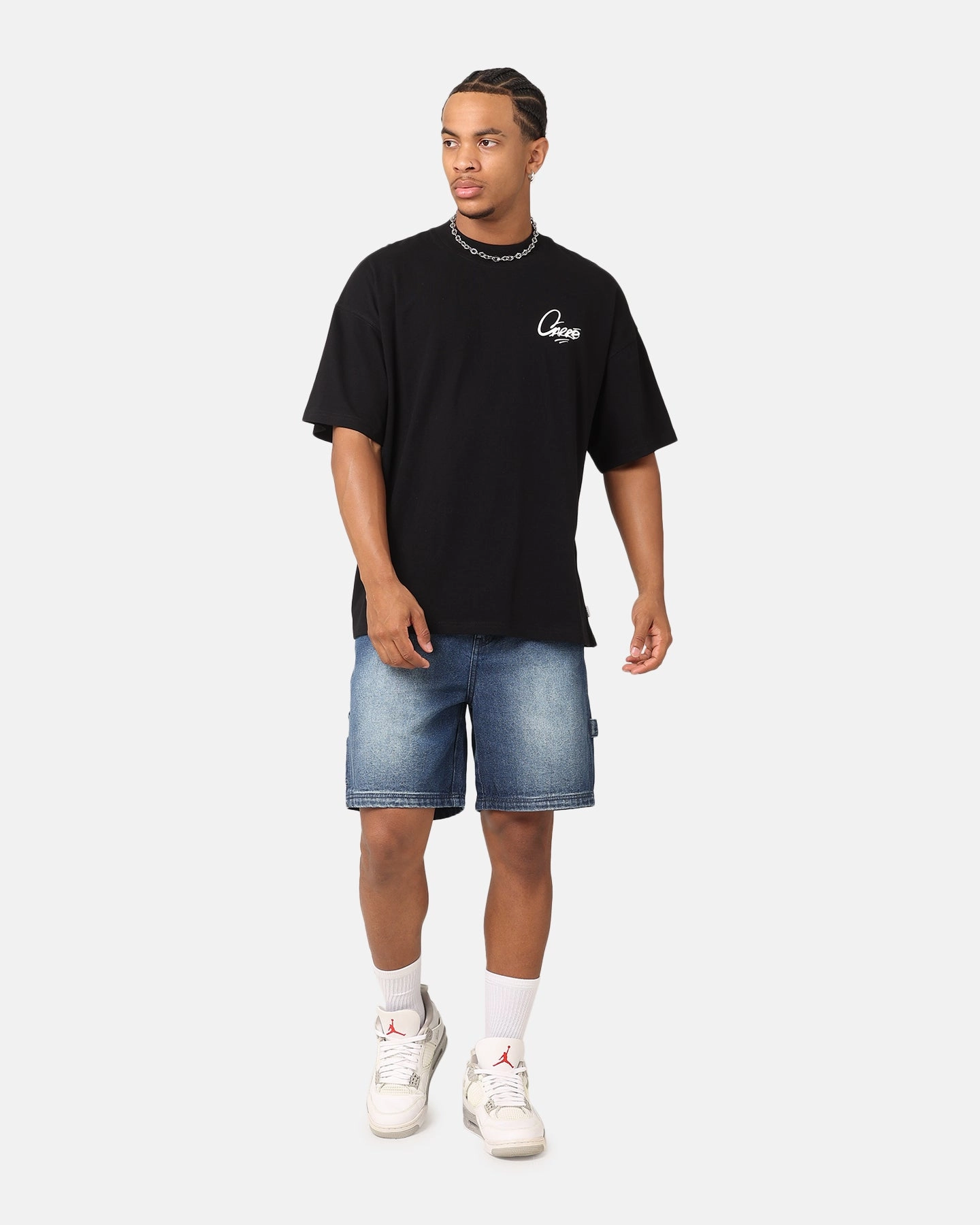 Anti-bacterial Carre Graffiti T-Shirt Black