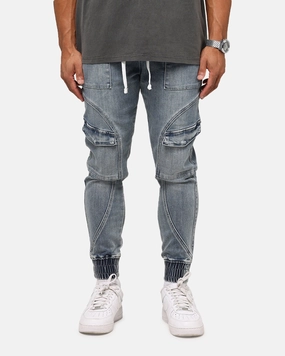 Saint Morta Aera Denim Joggers Dirty Denim Casual Design Quick drying material