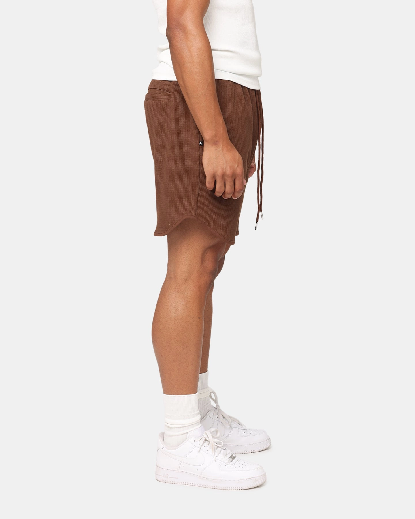 DIY project Saint Morta Waffle Shorts Brown