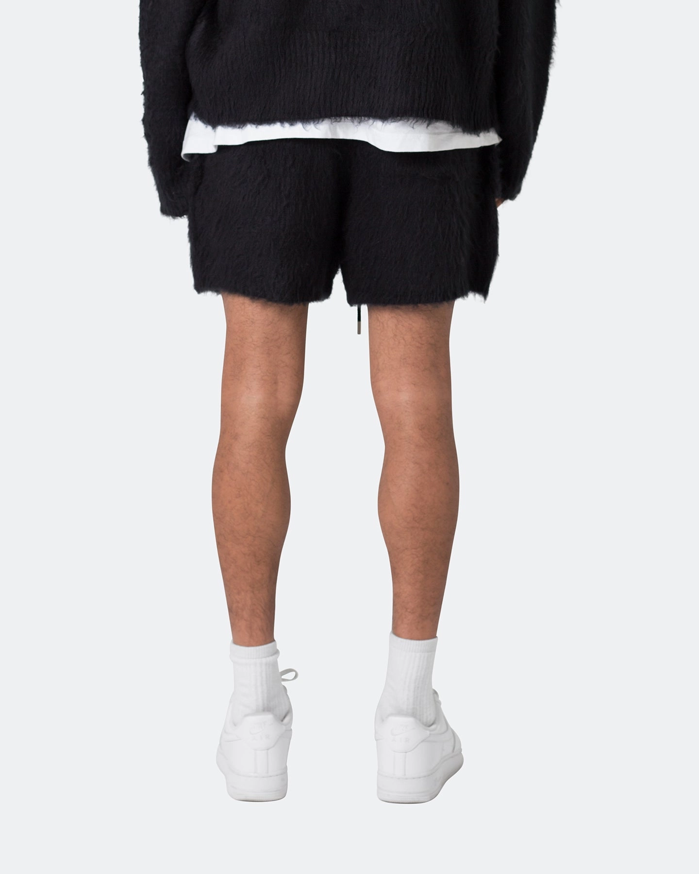 Anti Sag Technology water sports clothing MNML Fuzzy Sweat Shorts Black