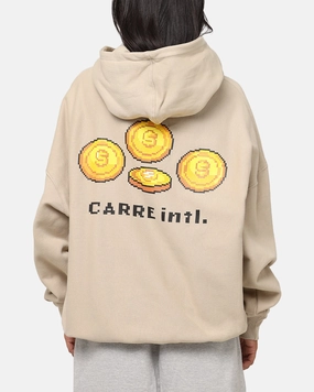 Noise Reducing Zippers Promulgate Carre Level Up Hoodie Stone