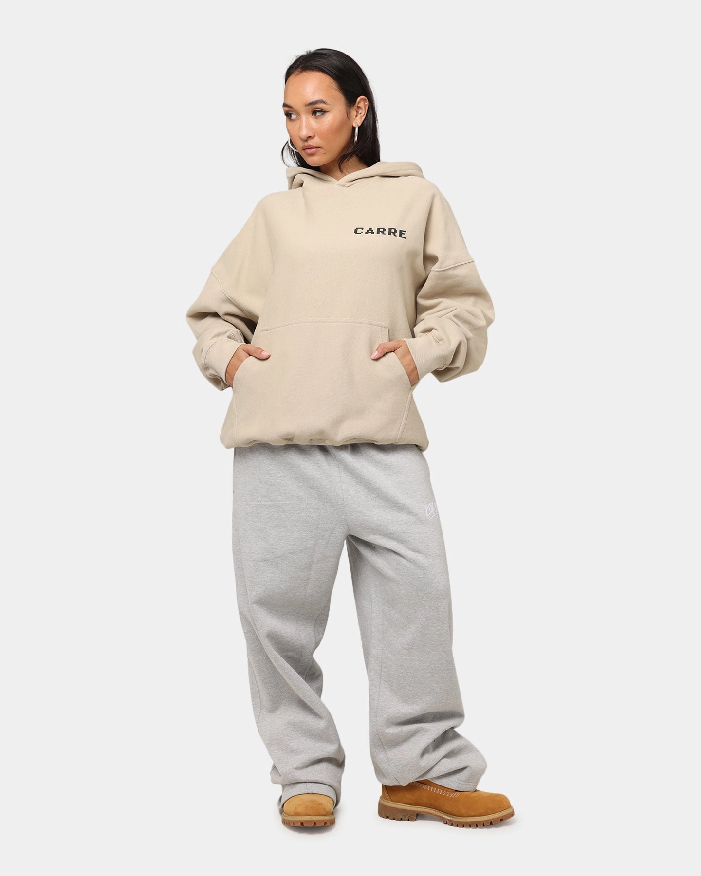 Carre Level Up Hoodie Stone Conquer Weightless Construction