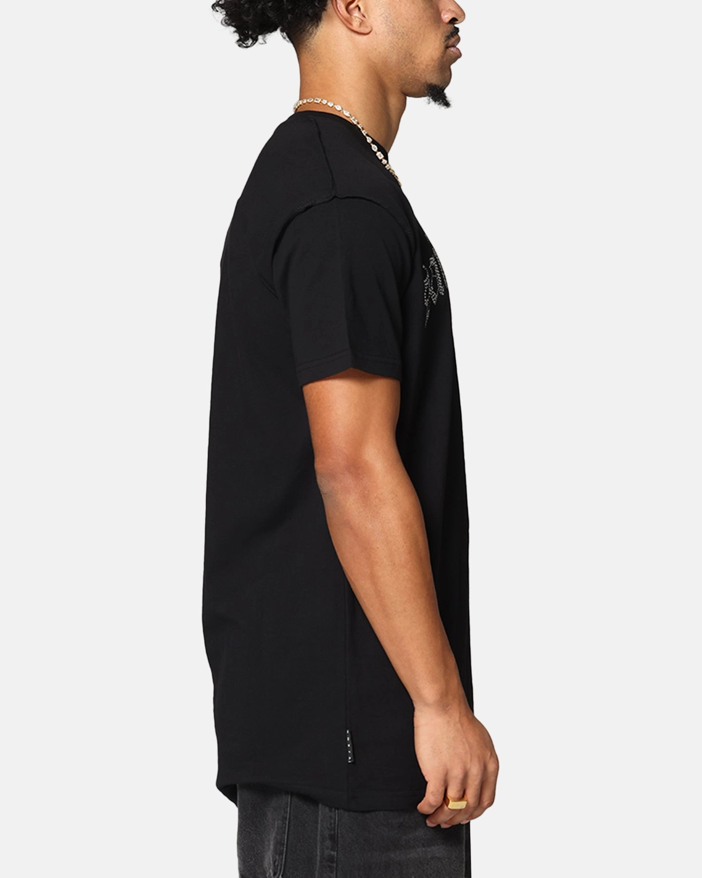 Saint Morta Rhinestone T-Shirt Black All-Day Comfort Wear