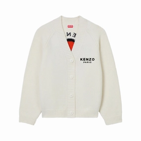 Timeless Bold Kenzo Pop Cardigan 'Off White'