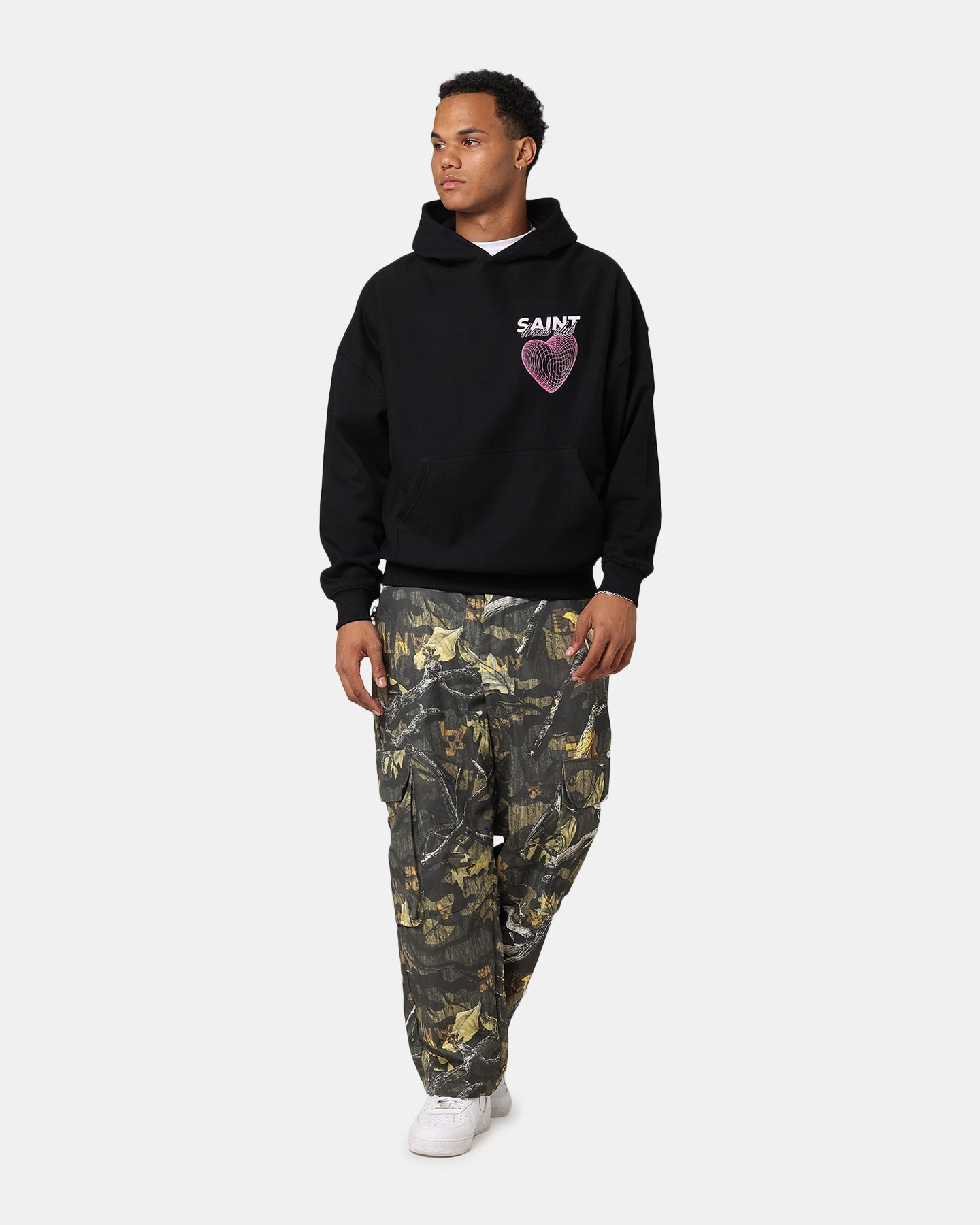 winter season Saint Morta Lovers Club Hoodie Black