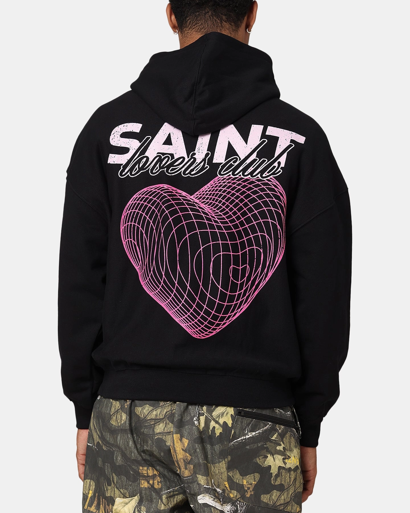Saint Morta Lovers Club Hoodie Black Contoured Fit