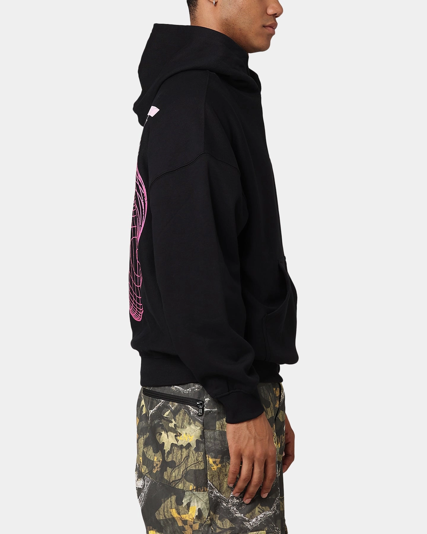 Saint Morta Lovers Club Hoodie Black Puncture Resistant Material Brush
