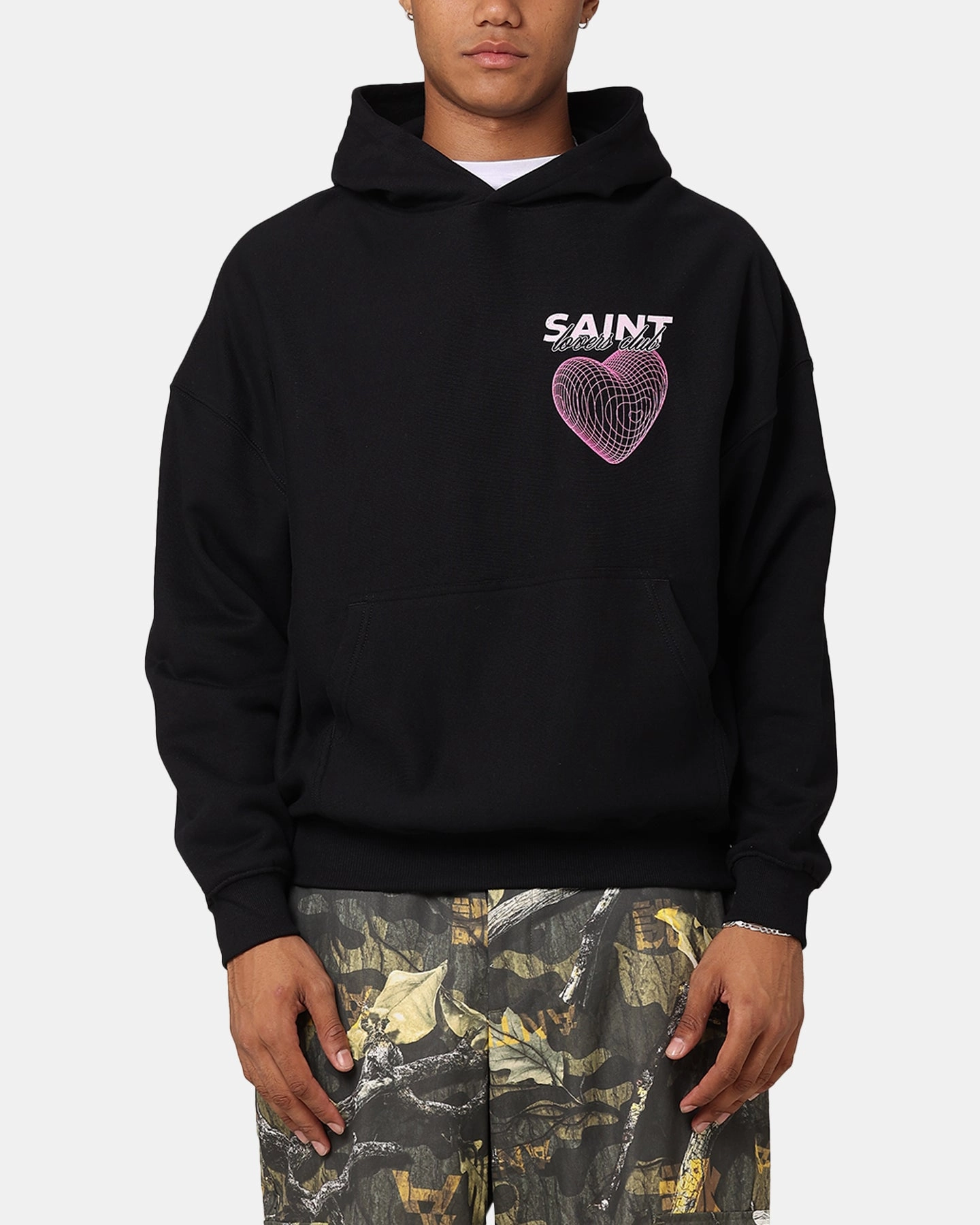 Saint Morta Lovers Club Hoodie Black Bonded Seam Technology