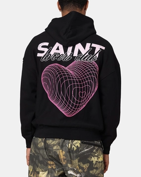 Saint Morta Lovers Club Hoodie Black Contoured Fit