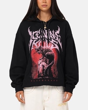 Ice Nine Kills Cat Tombstone Hoodie Black beach scene