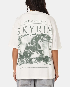 Recycled Material 73 Studio X The Elder Scrolls V: Skyrim Vintage T-Shirt Off White