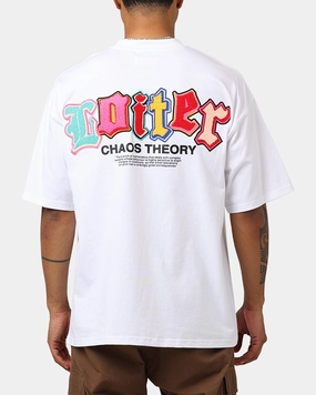 Comfy Wear Round neck simplicity Loiter Chaos Theory T-Shirt White