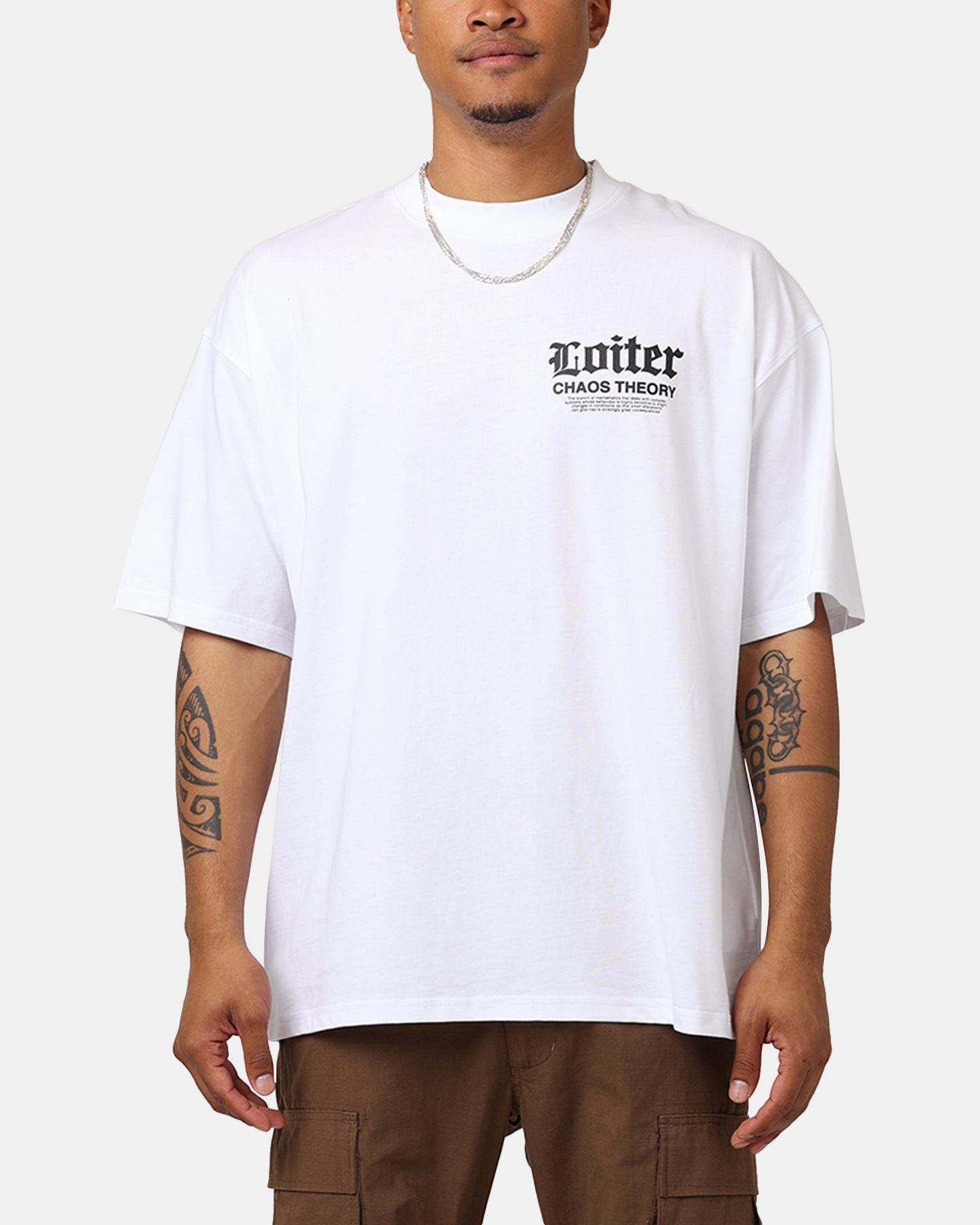 Loiter Chaos Theory T-Shirt White Everyday Casual