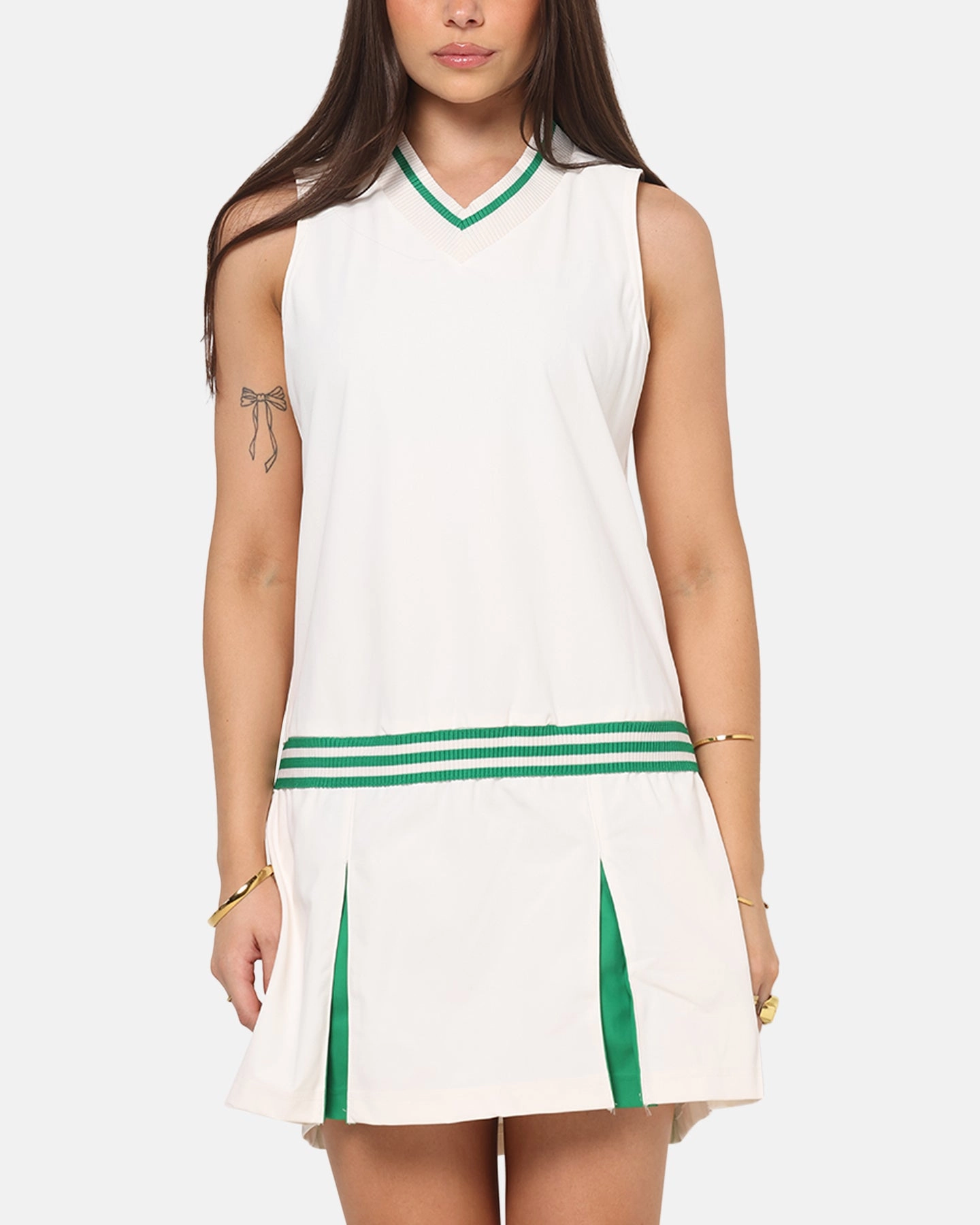 Adidas Women's Originals Dress Chalk White Lux Look Vibrant Wear