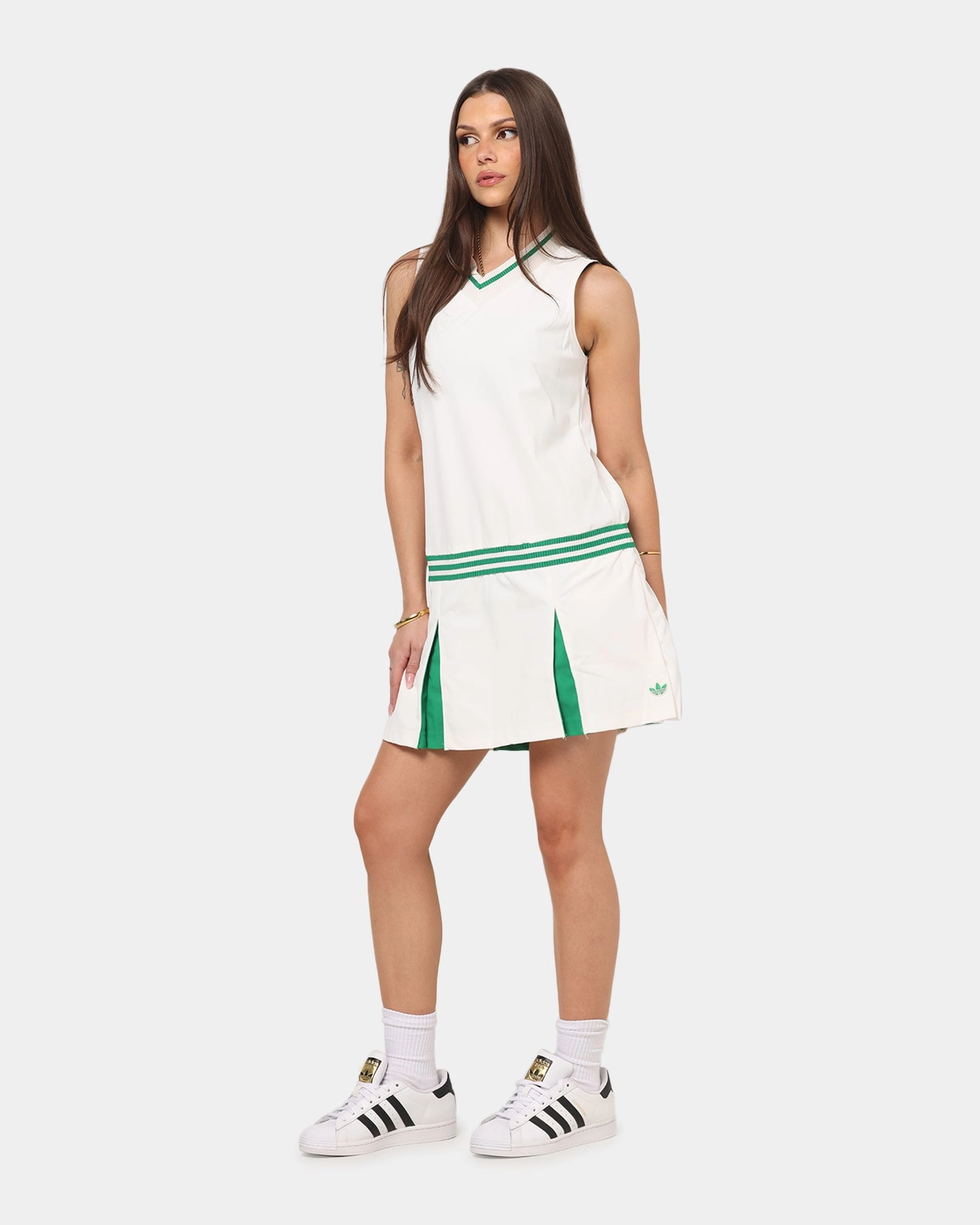 Adidas Women's Originals Dress Chalk White Versatile Layer Gentle Texture