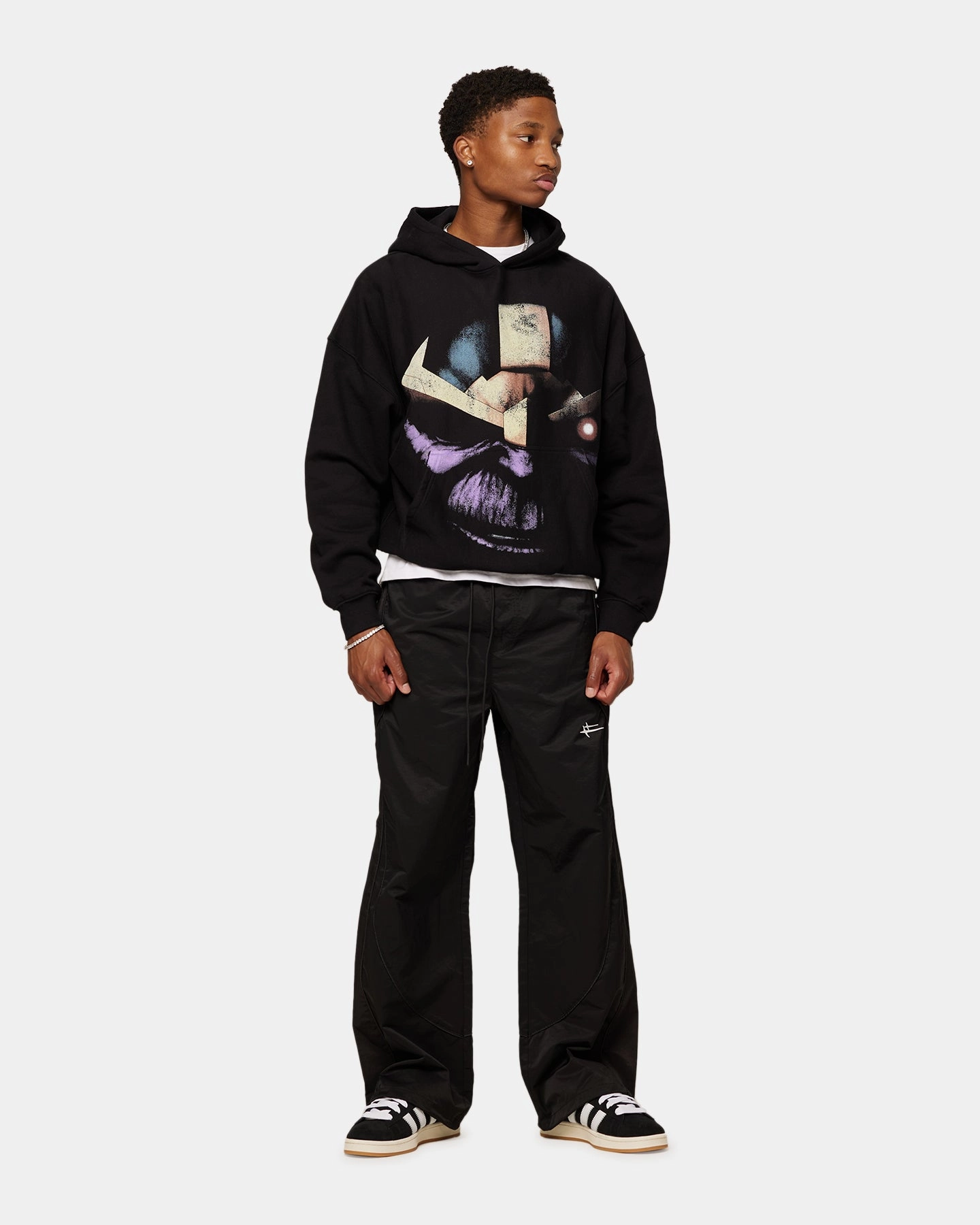 Marvel Thanos Hoodie Black Packable Construction