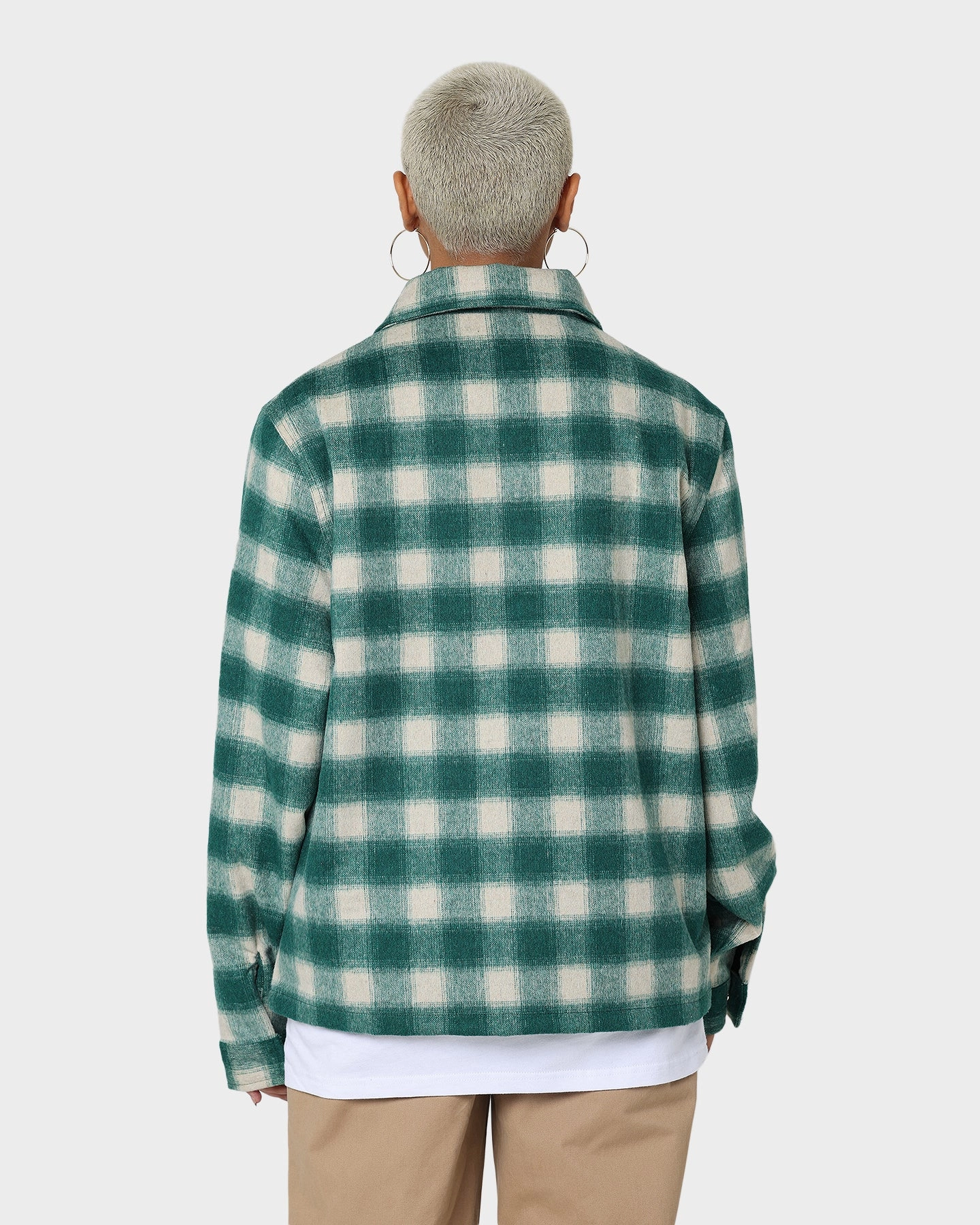 X-Large Slash Jacket Green muted shades suitable for city tours