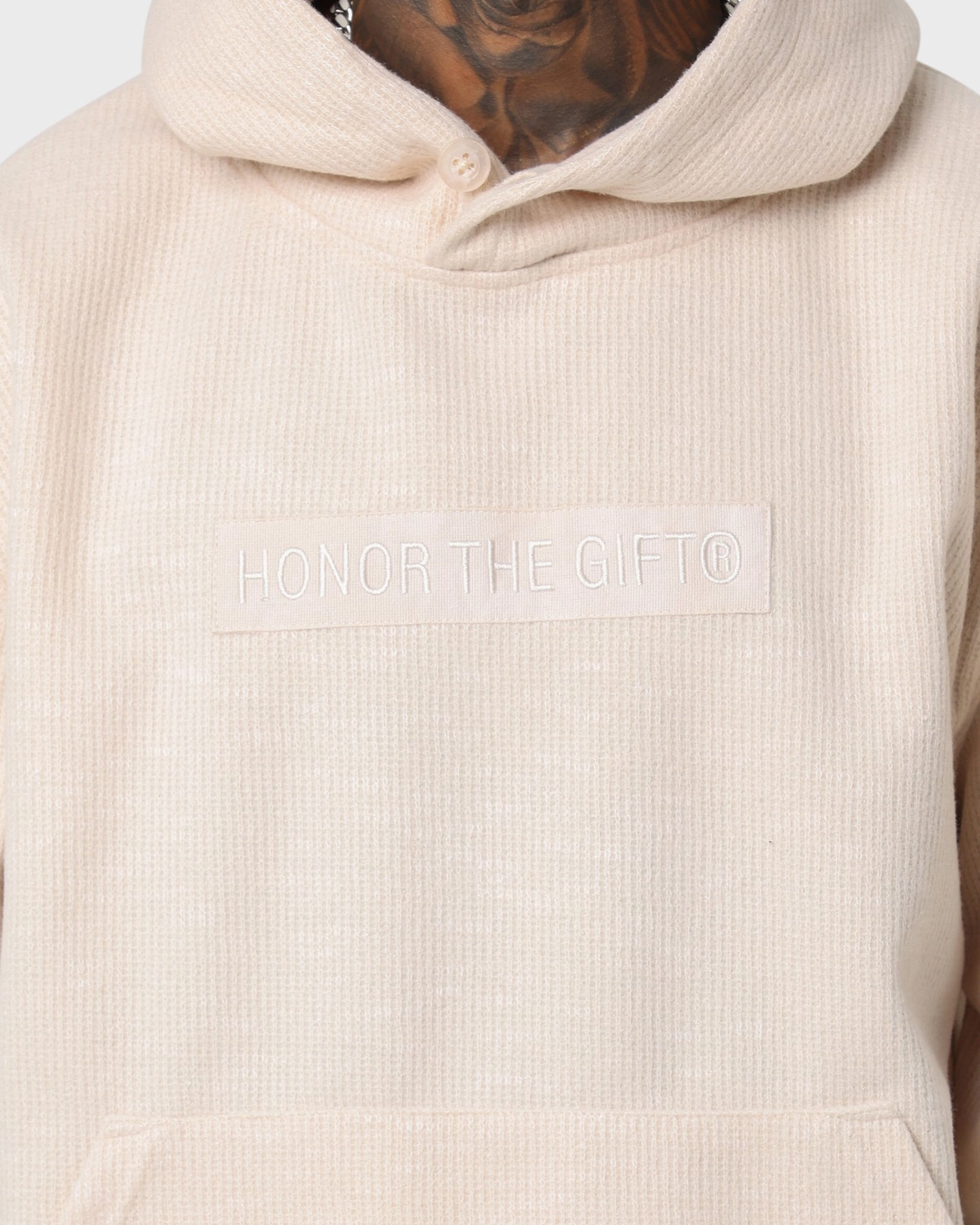 Honor The Gift Howard Knit Hoodie Cream Unisex