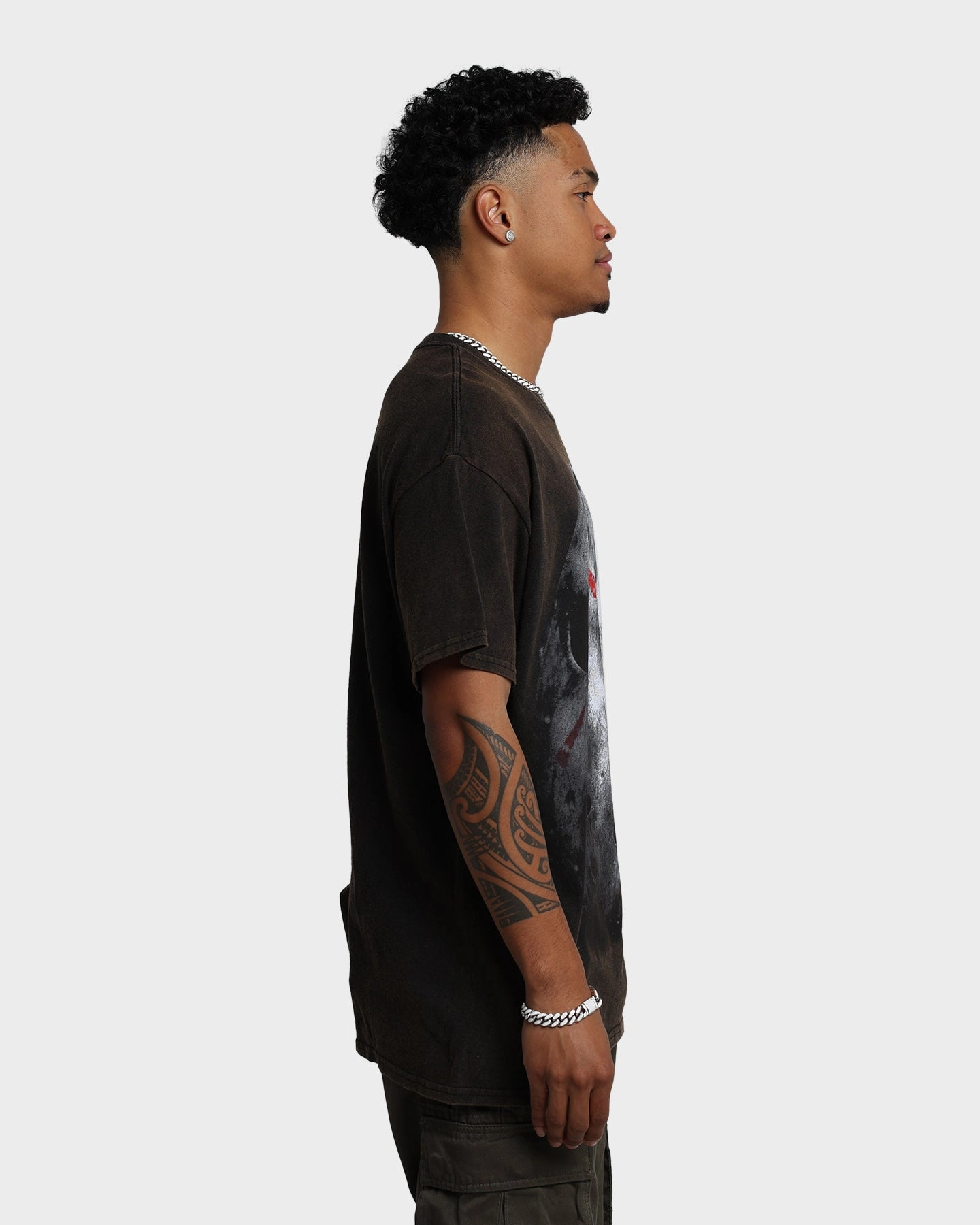 American Thrift X Friday The 13th Jason's Mask Vintage T-Shirt Black Wash Minimalist Apparel Layering Options