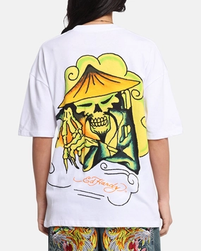 Ed Hardy Skull Sovereign T-Shirt White Airflow Ventilation System