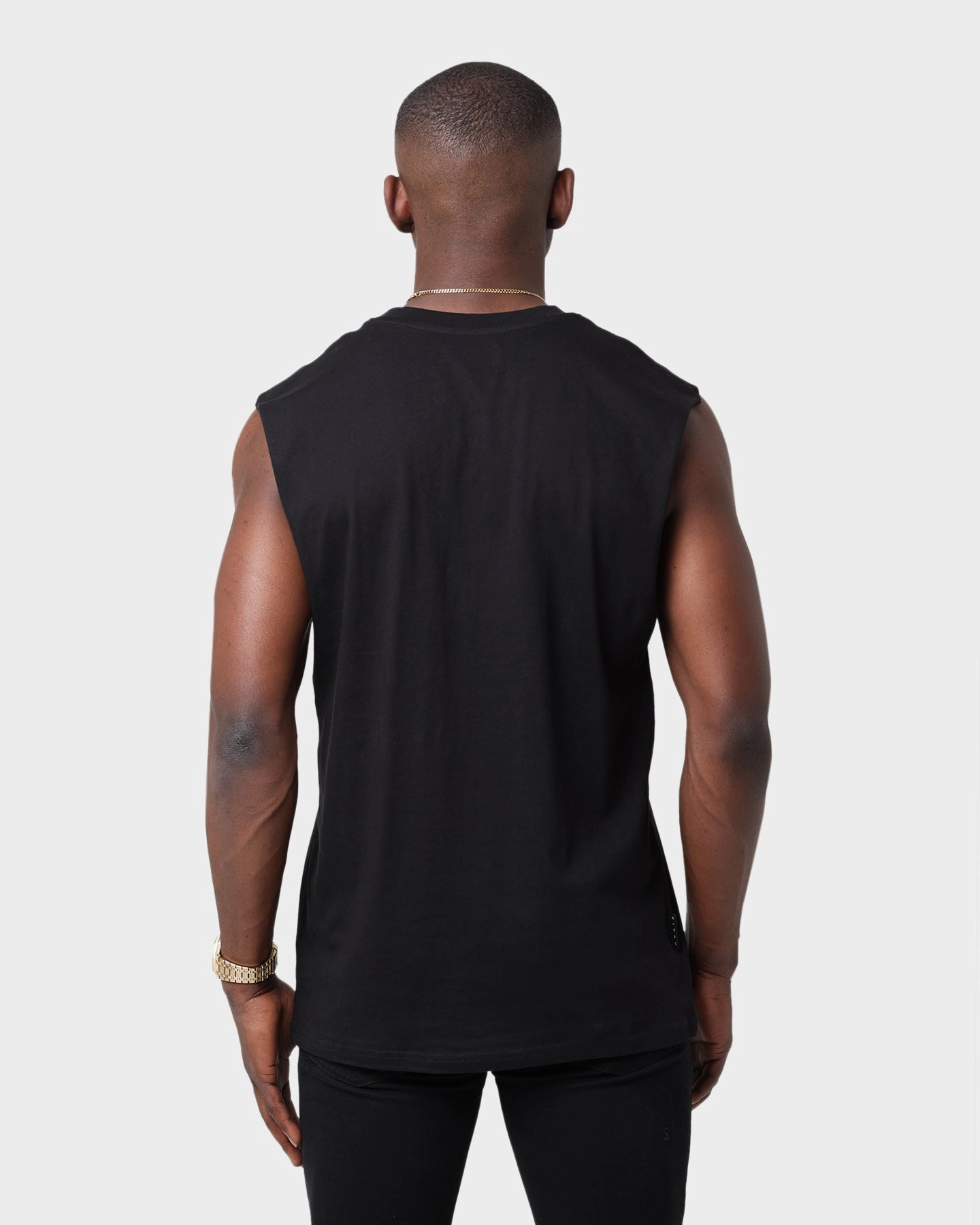 Saint Morta Annex Premier Oversized Muscle T-Shirt Black/Black OdorResistantTechnology