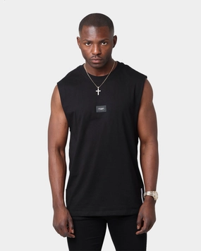 Sporty Fashion Saint Morta Annex Premier Oversized Muscle T-Shirt Black/Black