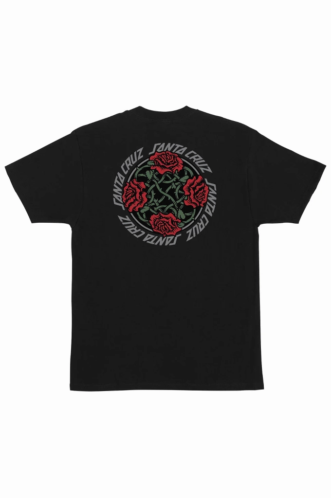 stain resistant coating Santa Cruz Dressen Rose Solo Short Sleeve Tee