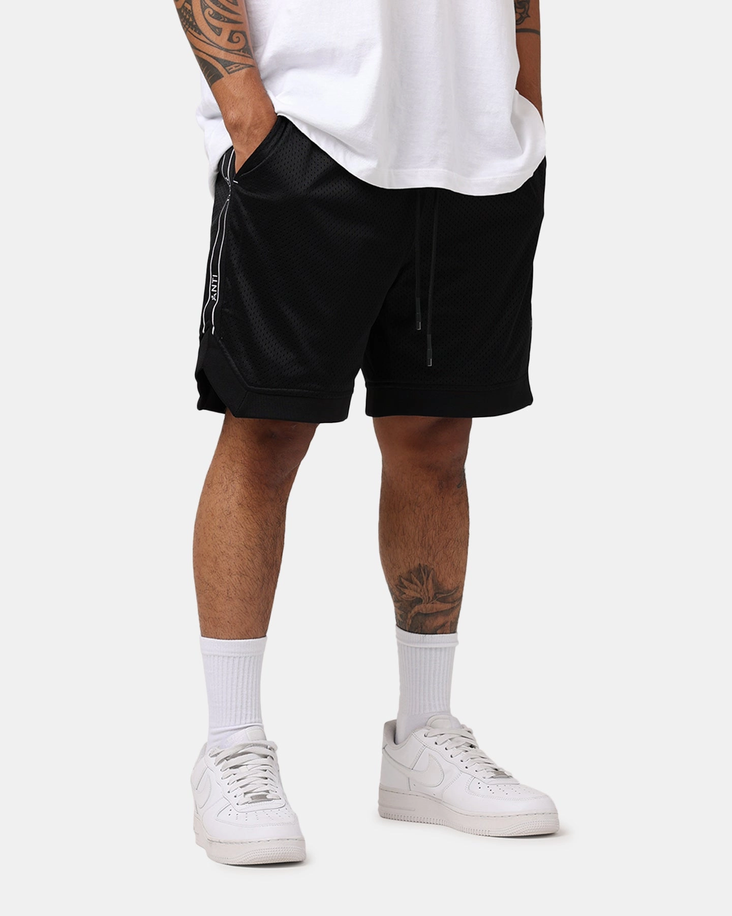The Anti Order Elite Guard Basketball Shorts Black Adjustable Drawcord Adjustable drawstring