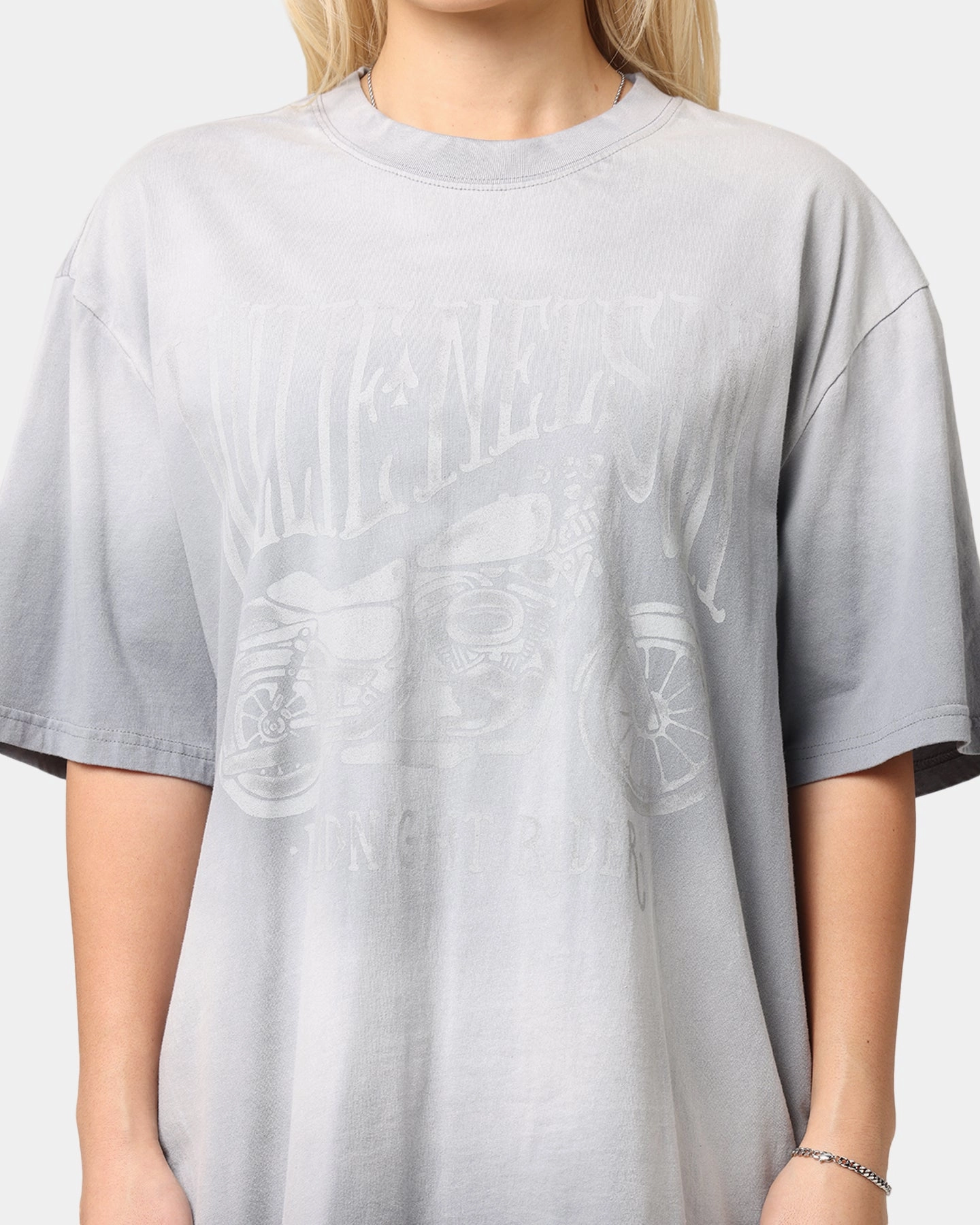 StretchReinforcedArmholes Willie Nelson Bike T-Shirt Washed Grey