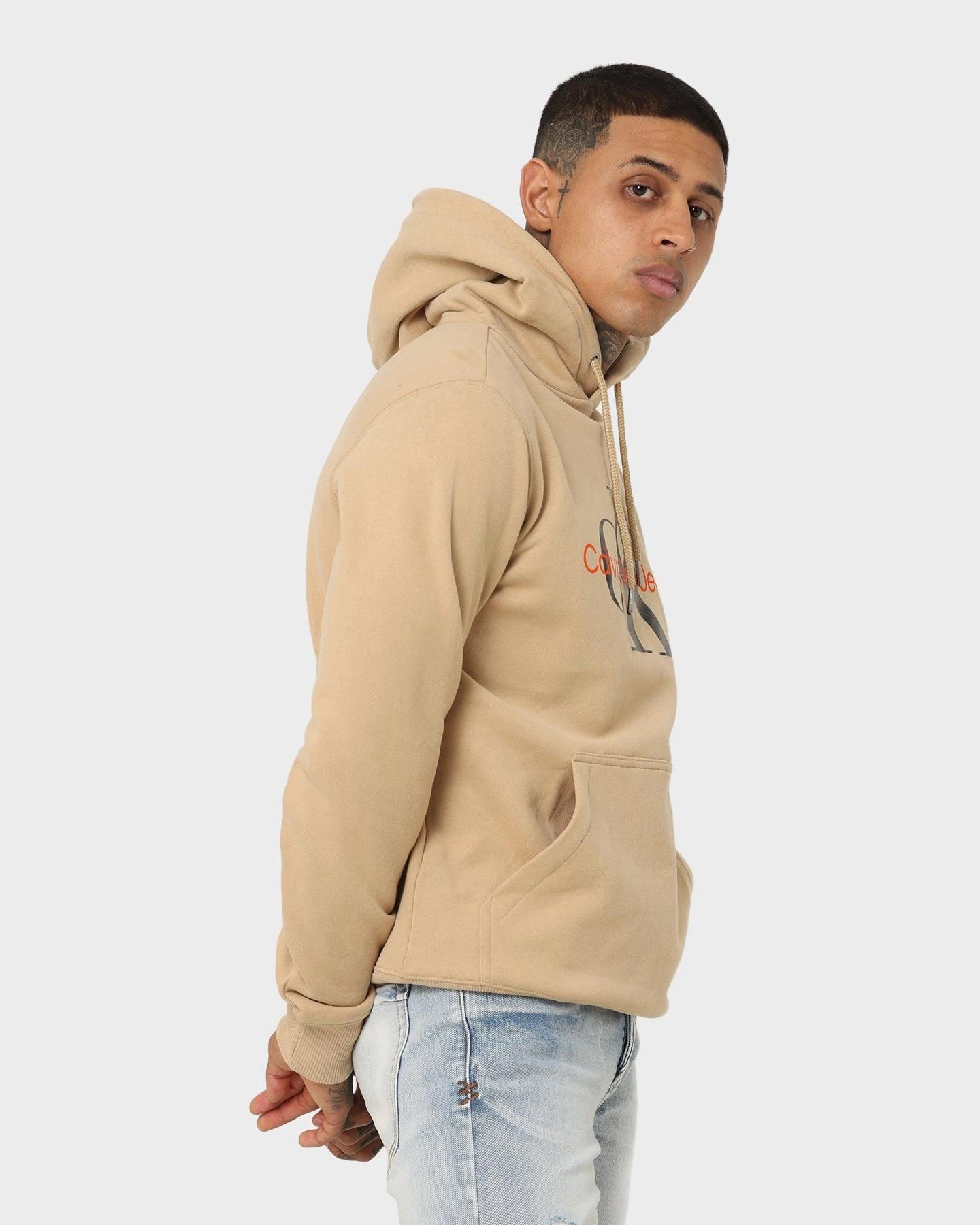 Sell Calvin Klein Monogram Hoodie Tawny Sand/Black