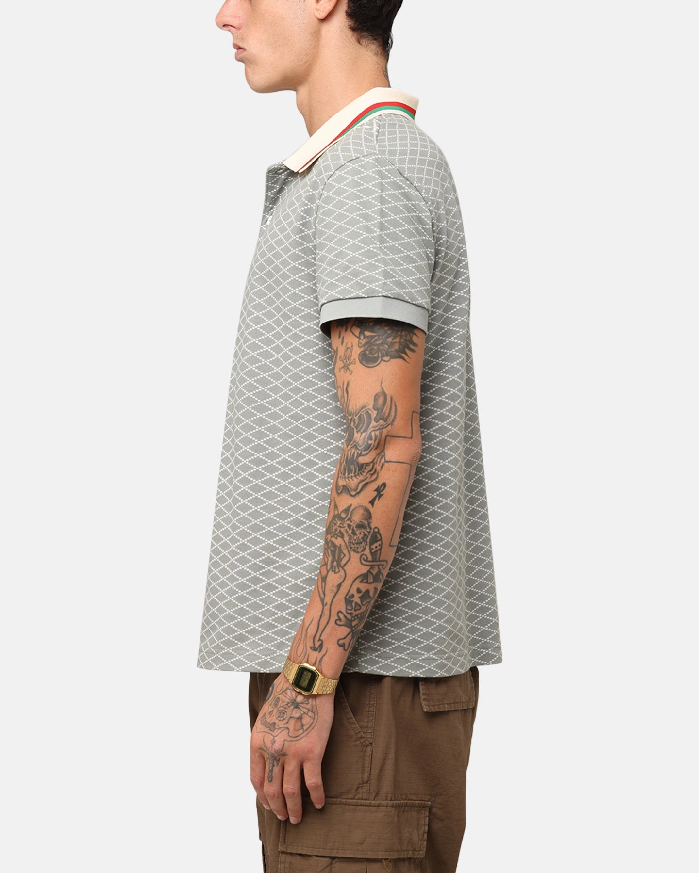 Relaxed Comfort Business Event XXIII Printed Polo Shirt Olive