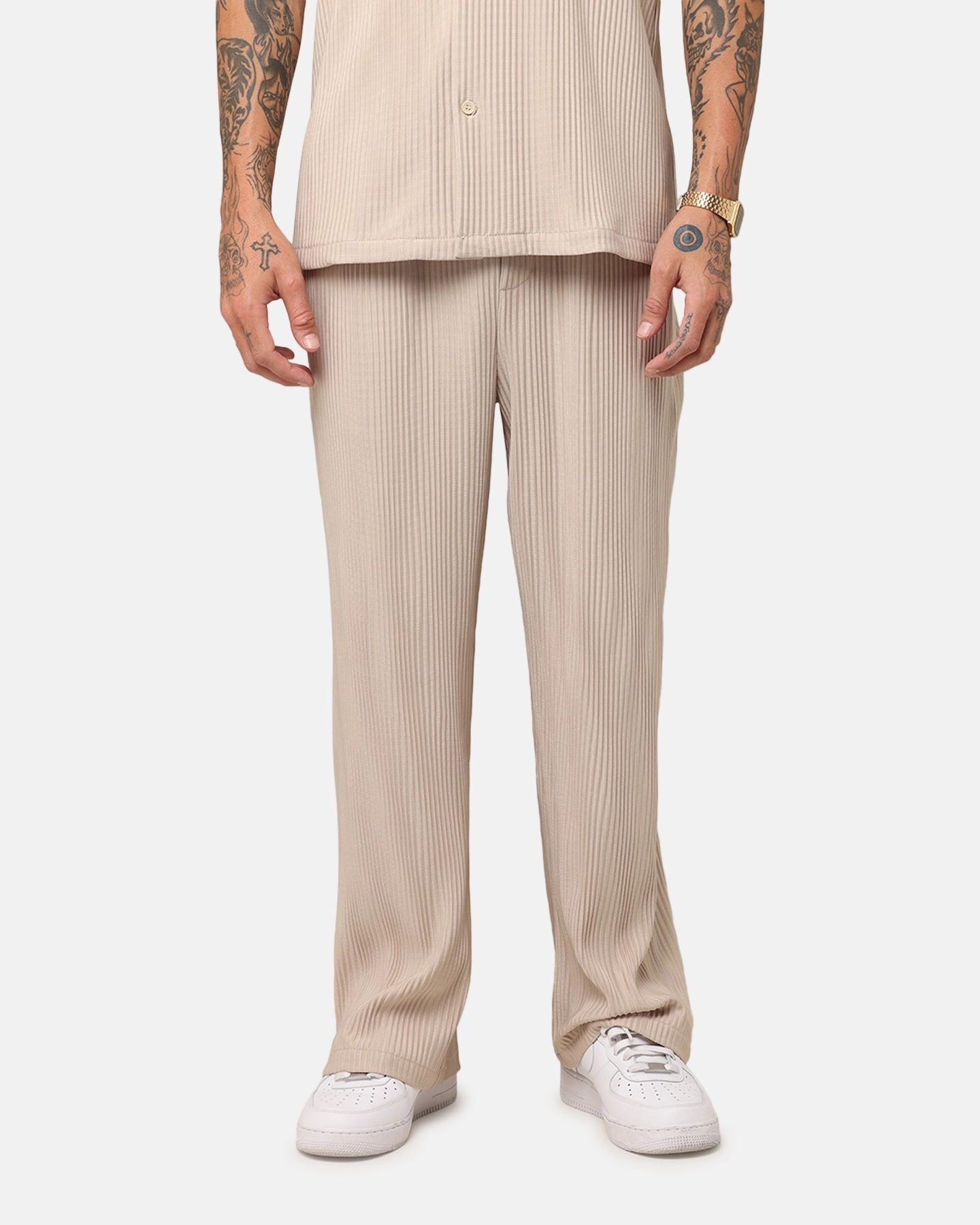 Timeless Comfort Cozy Layer XXIII Pleated Pants Tan