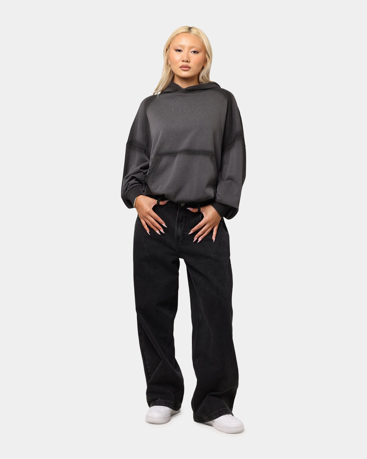 Saint Morta Amplus Afterlife Jeans Black Shadow Sustainable Manufacturing Zip Fly Closure