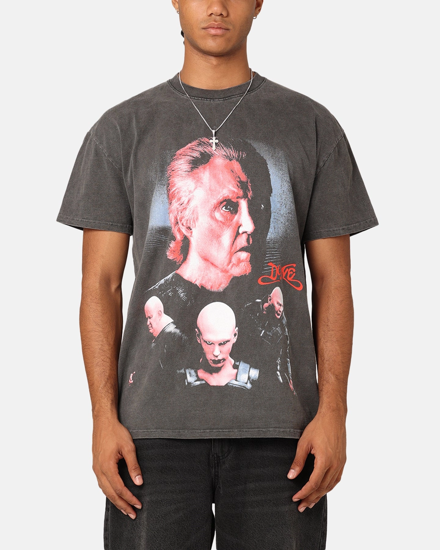 Fashion Essential Goat Crew X Dune Tyranny Heavyweight T-Shirt Black Wash