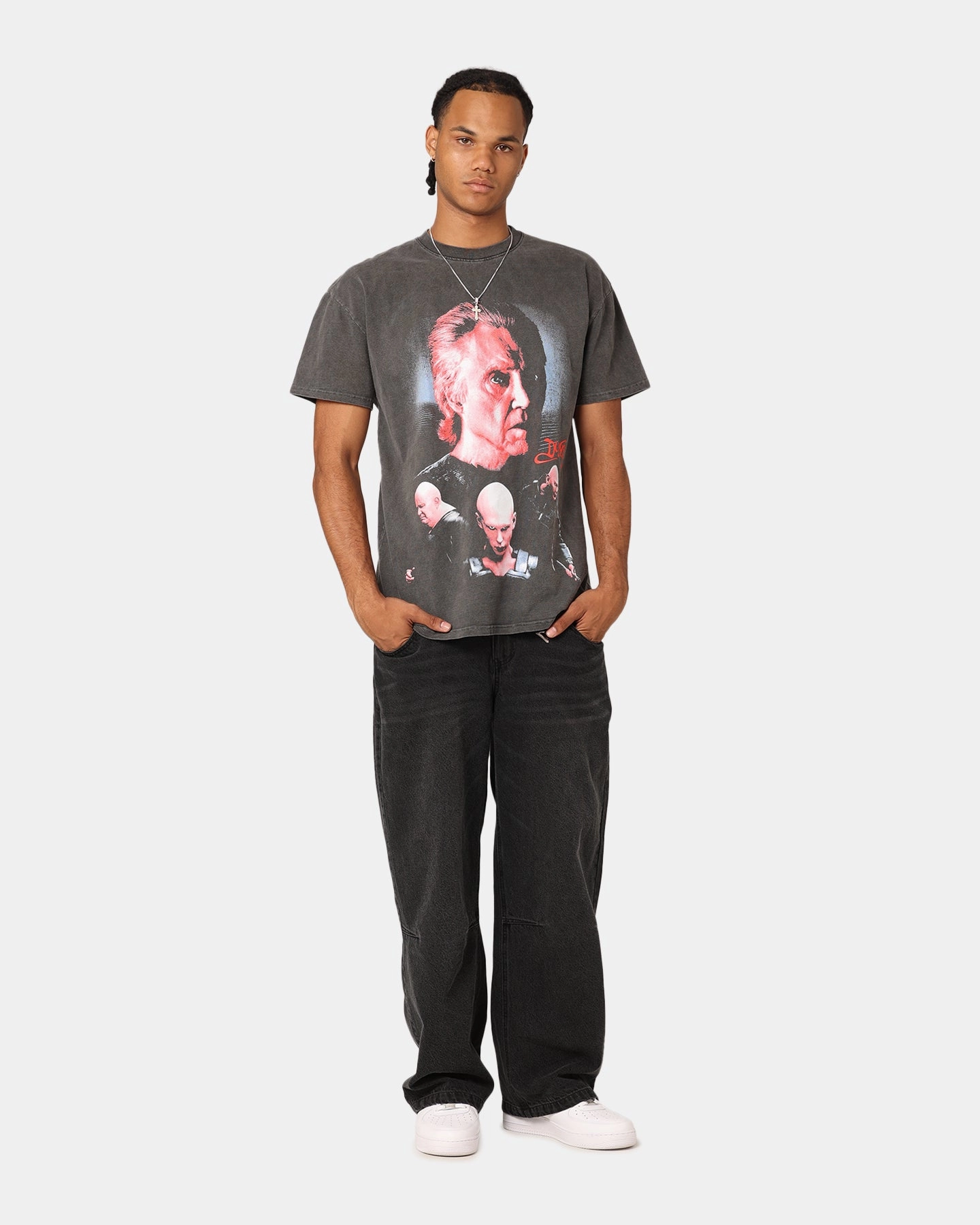 Goat Crew X Dune Tyranny Heavyweight T-Shirt Black Wash Lightweight Comfort Oversized Fit